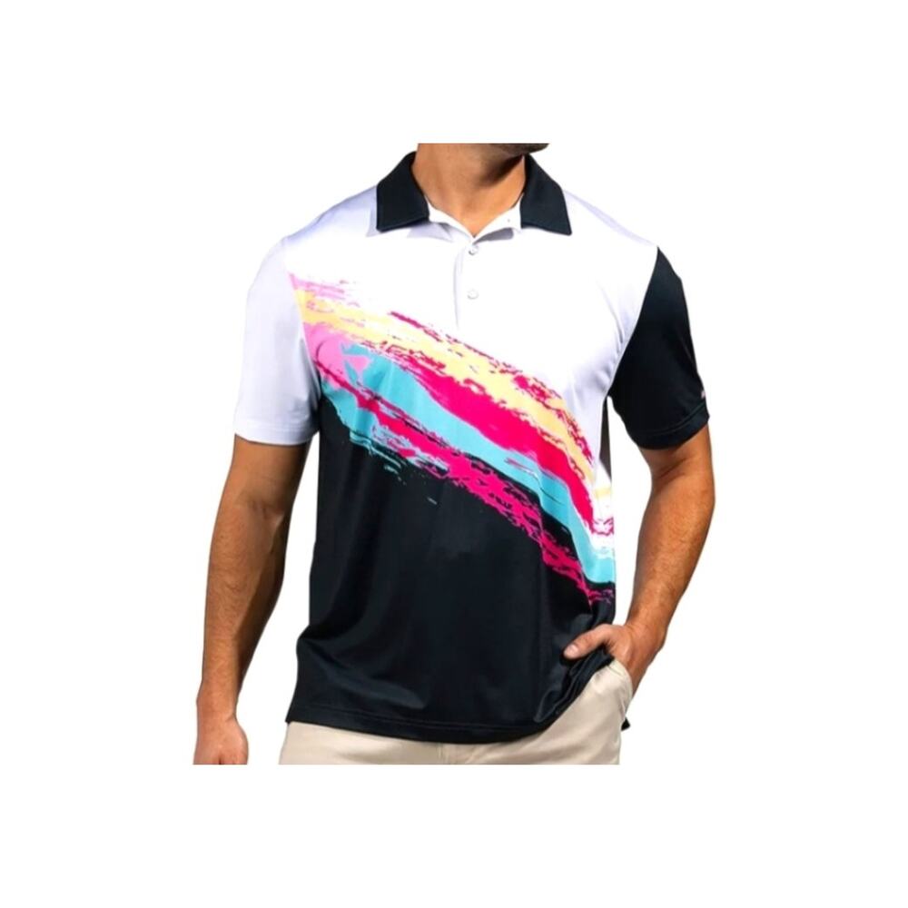 Chubbies Mens Tennis Champ Performance Golf Performance Polo Shirt Size XL